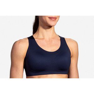 Brooks 32C/DHolds Me In Dare Crossback Run Bra in Navy